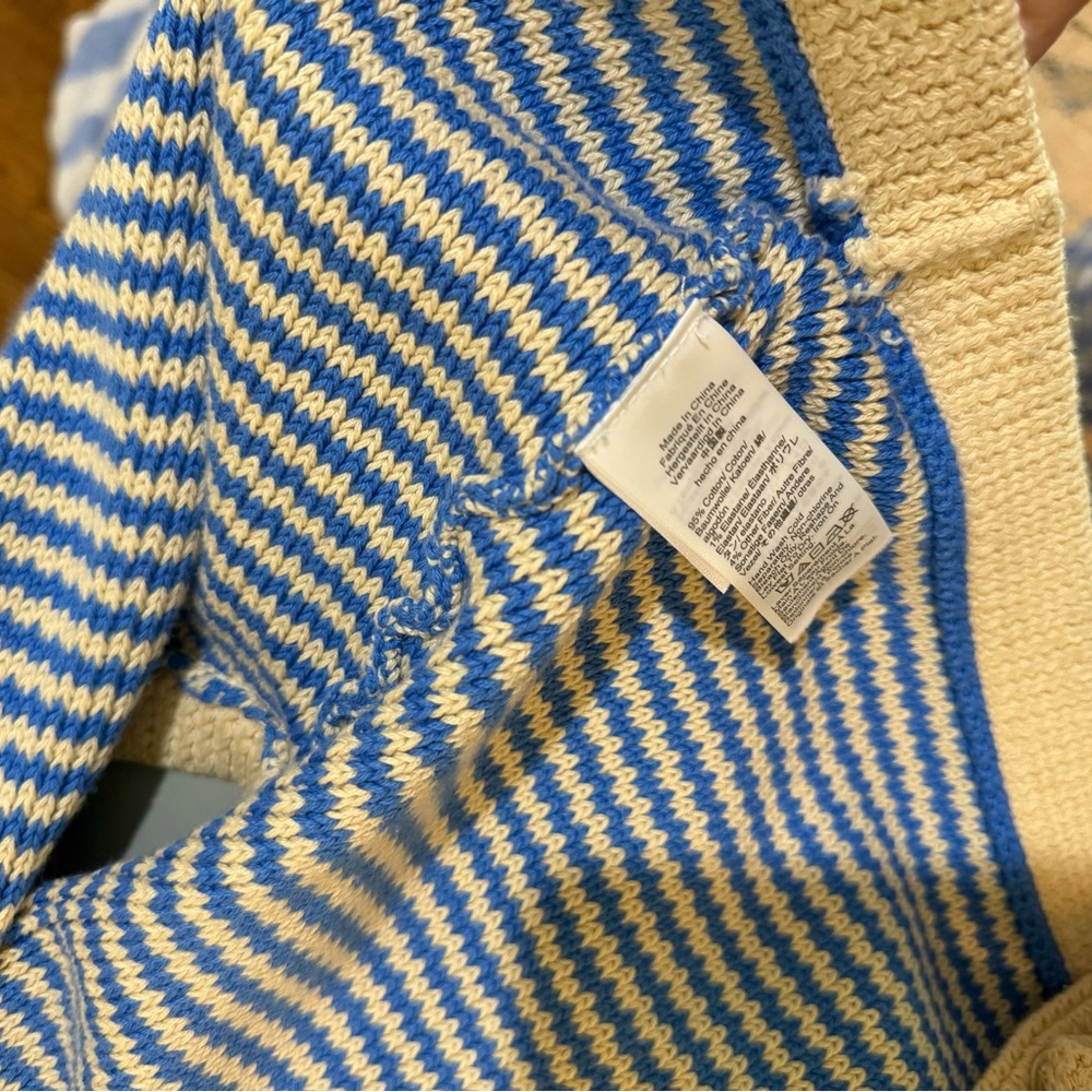 J.Crew striped cotton sweater sleeveless size S - Picture 5 of 8